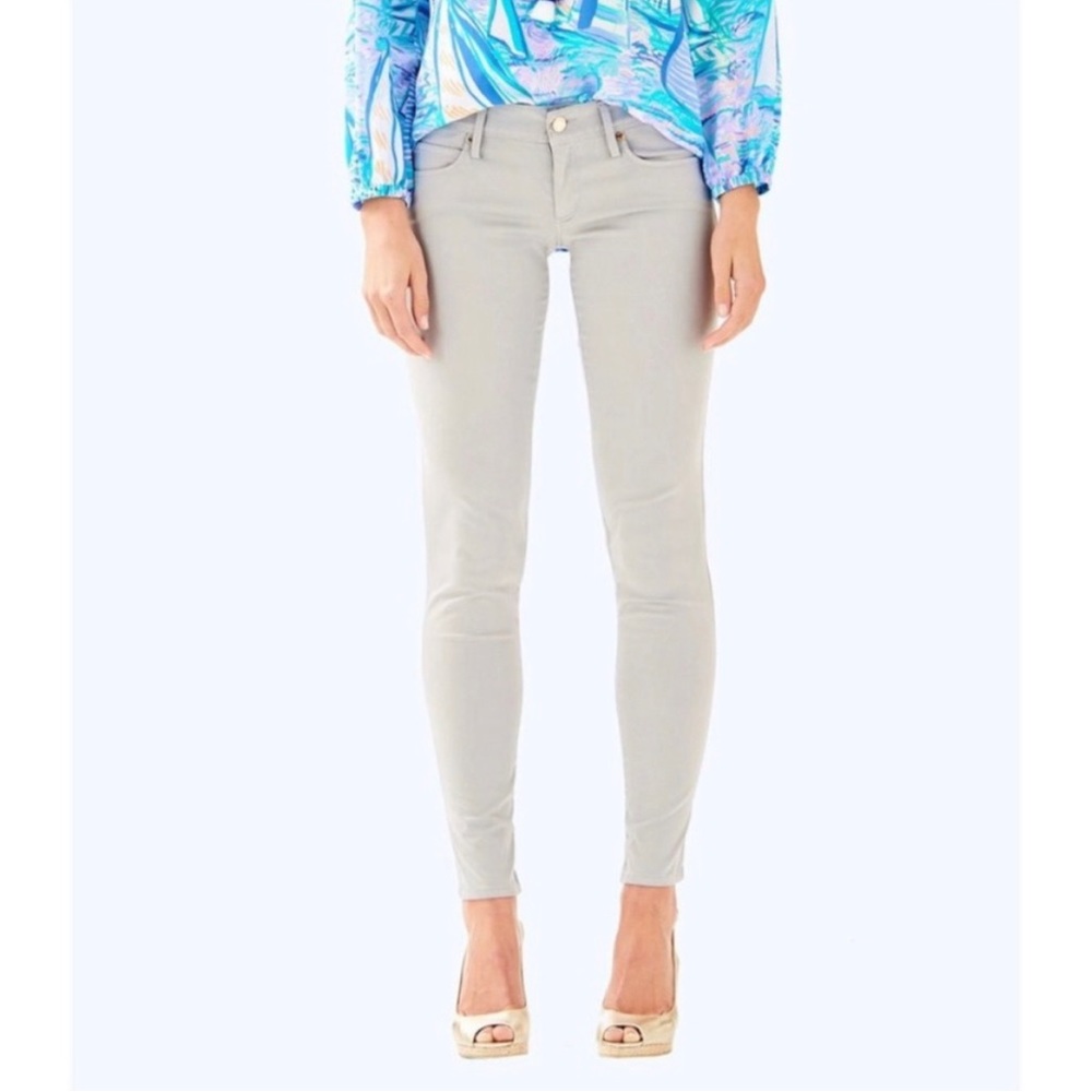 Lilly Pulitzer Gray Worth Skinny Pants Size 12